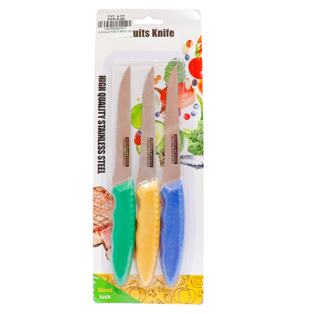 CUCHILLO FINO X 3PCS