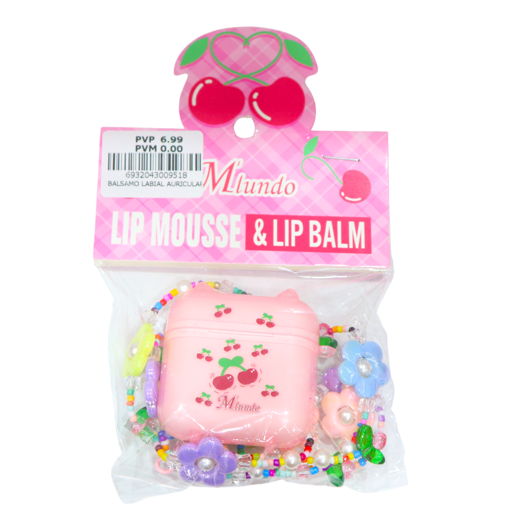 BRILLO LABIAL DISEÑO DE AURICULARES