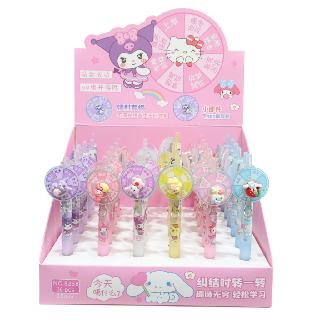 BOLÍGRAFO DE GEL GIRATORIO SANRIO