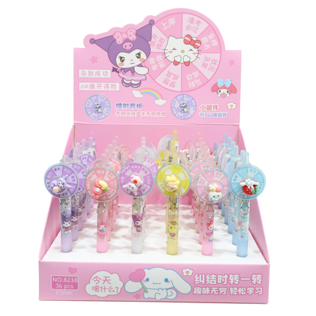 BOLÍGRAFO DE GEL GIRATORIO SANRIO