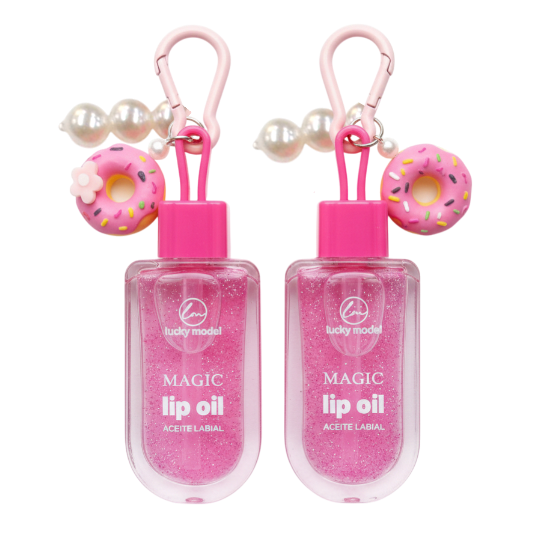BRILLO LABIAL LLAVERO + PERLAS