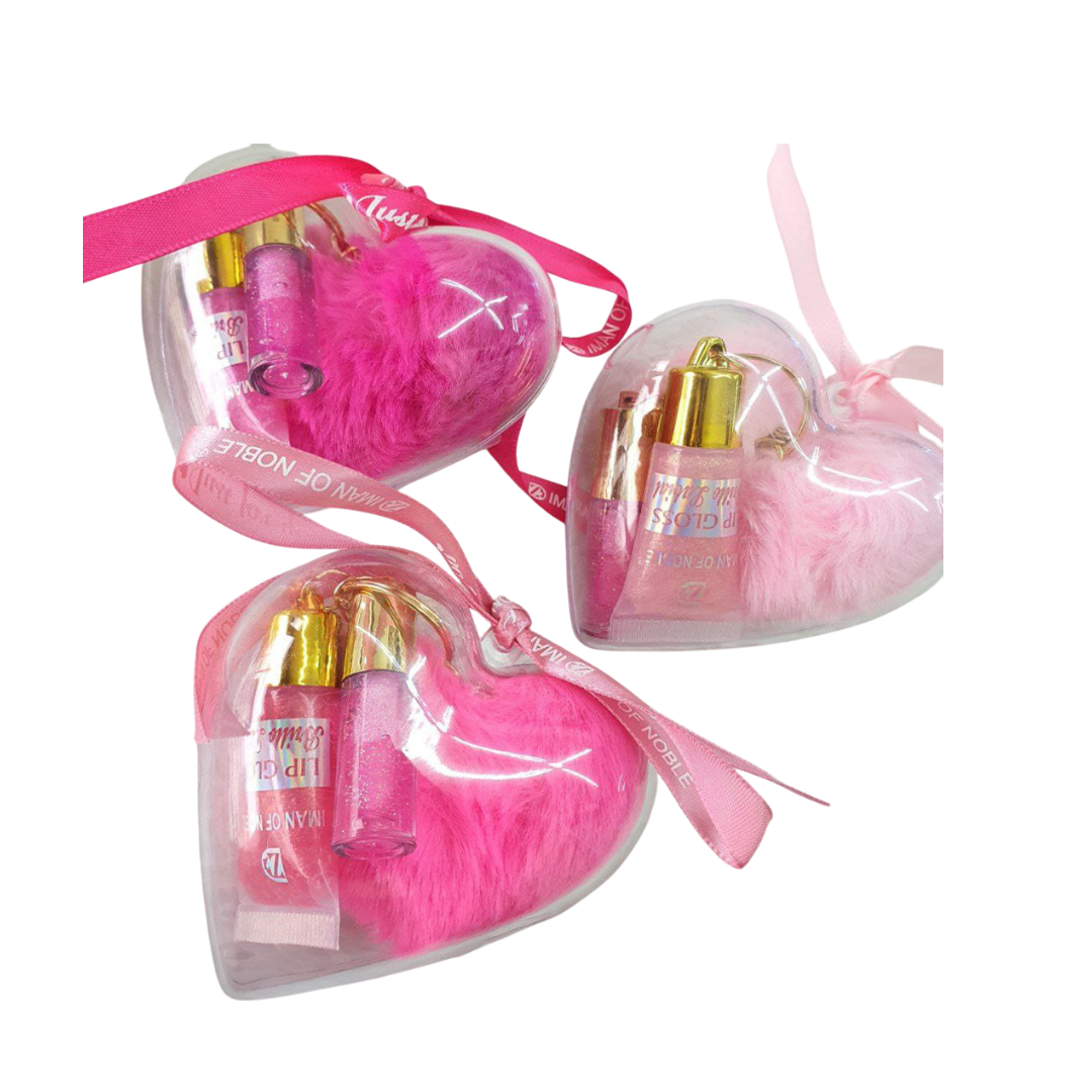 ACEITE PARA LABIOS SET CORAZÓN PEQUEÑO