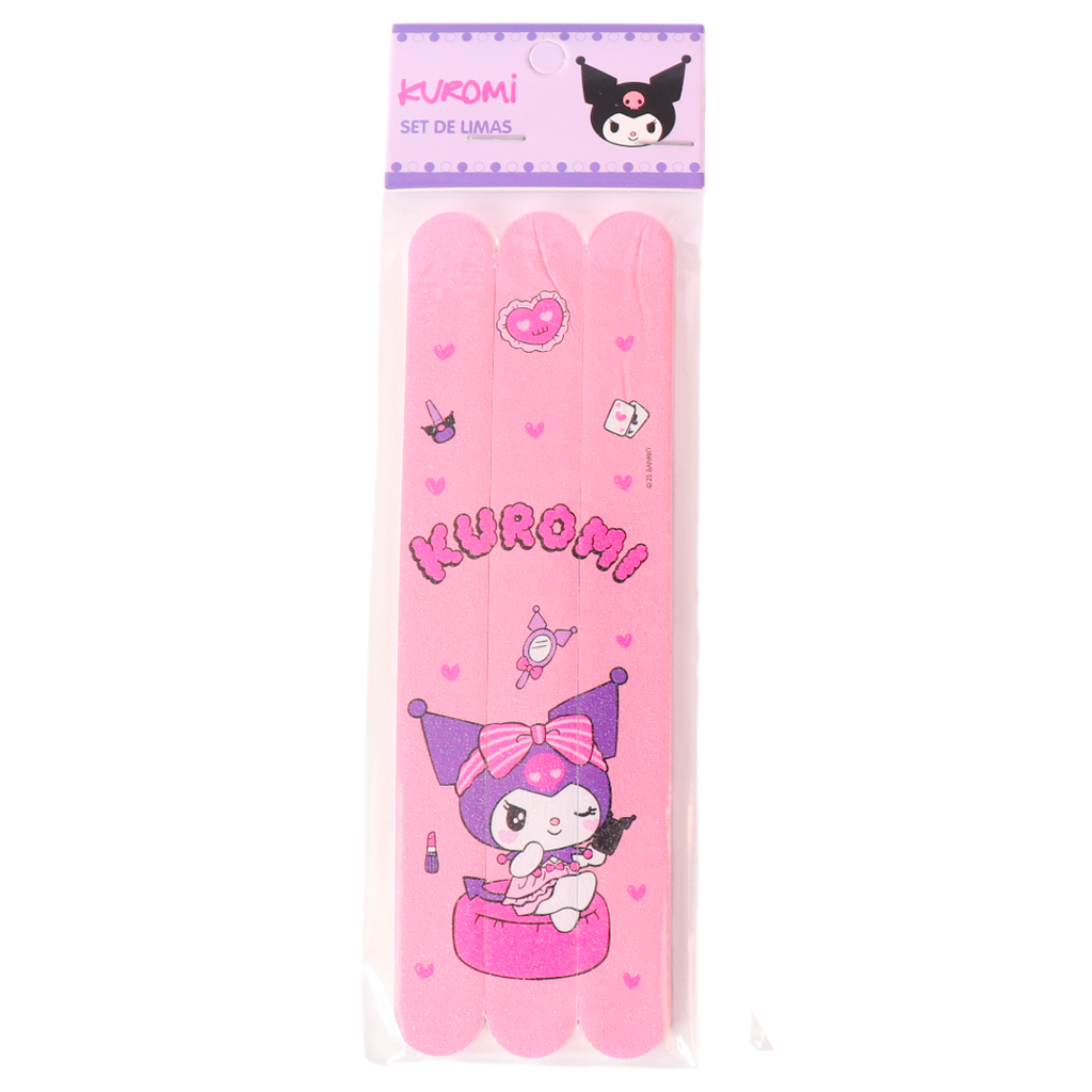 SET DE 3PCS LIMA DE UÑAS DOBLE CARA
