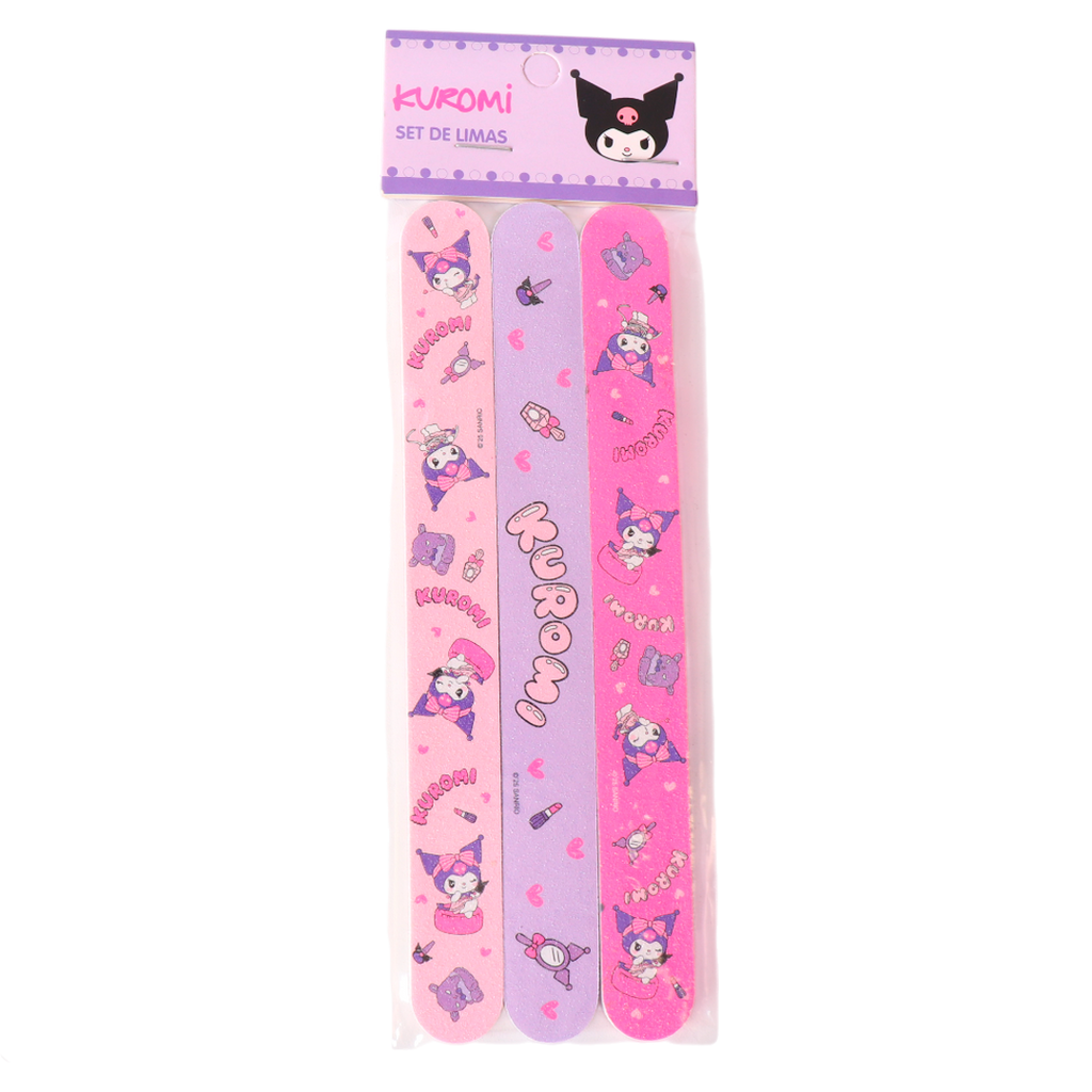 SET DE 3PCS LIMA DE UÑAS DOBLE CARA